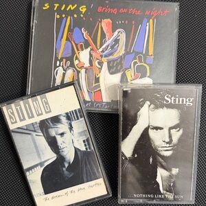 Sting - 1985 Cassette Tapes -Set of 3